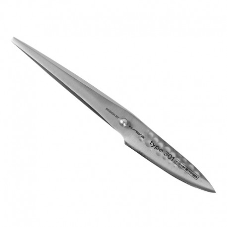 P-09HM Type 301 Hammered Small utility knife 7,7cm CHROMA