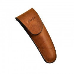 DEE504 Leather sheath for Deejo 37g brown with magnetic flap
