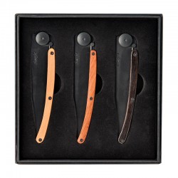 DEE041 Set of 3 knives Deejo Wood Black 37g
