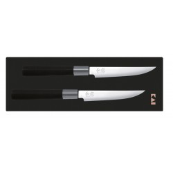 67S-400 WASABI BLACK Sada 2 steakových nožů KAI