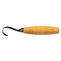 Woodcarving hook knife Morakniv 164 right with leather sheath