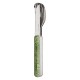 Straight magnetic cutlery set Akinod 12h34 Downtown Green