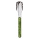 Straight magnetic cutlery set Akinod 12h34 Downtown Green
