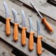 Sada loveckých nožů Morakniv Hunting v pouzdře - detail nožů a ocílky